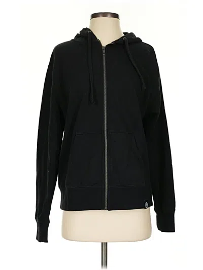 Pre-owned Assorted Brands Zip Up Hoodie In Black