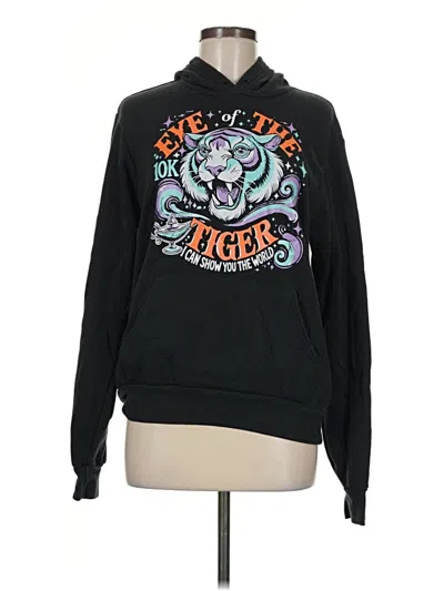 Pre-owned Assorted Brands Zip Up Hoodie In Black
