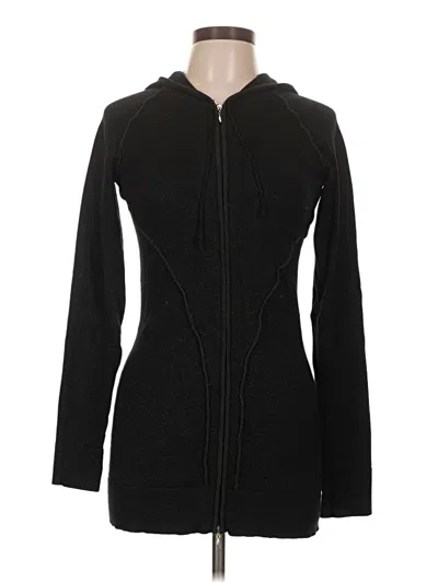 Pre-owned Assorted Brands Zip Up Hoodie In Black