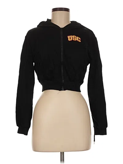 Pre-owned Assorted Brands Zip Up Hoodie In Black