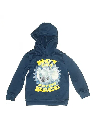 Pre-owned Assorted Brands Kids' Zip Up Hoodie In Blue