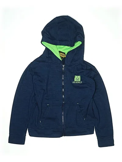 Pre-owned Assorted Brands Kids' Zip Up Hoodie In Blue