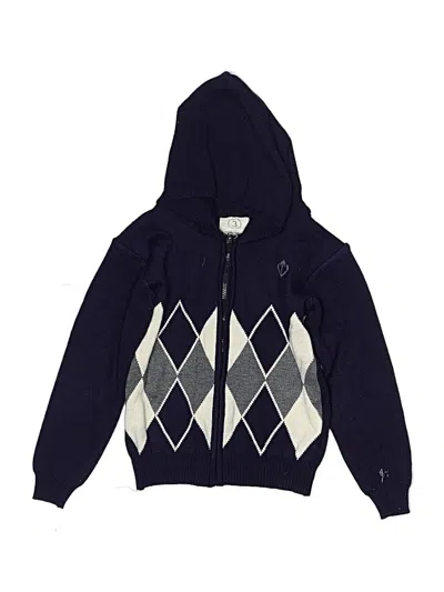 Pre-owned Assorted Brands Kids' Zip Up Hoodie In Blue