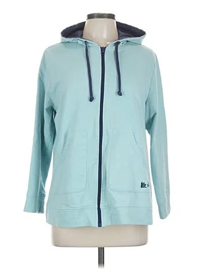 Pre-owned Assorted Brands Zip Up Hoodie In Blue