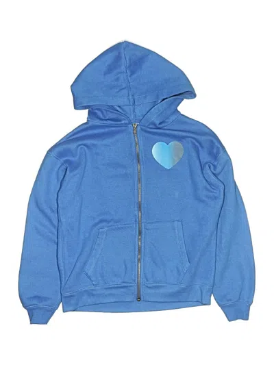 Pre-owned Assorted Brands Kids' Zip Up Hoodie In Blue