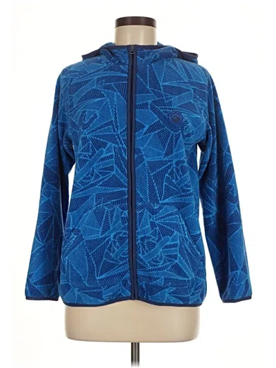 Pre-owned Assorted Brands Zip Up Hoodie In Blue