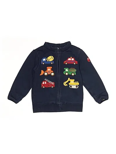 Pre-owned Assorted Brands Kids' Zip Up Hoodie In Blue