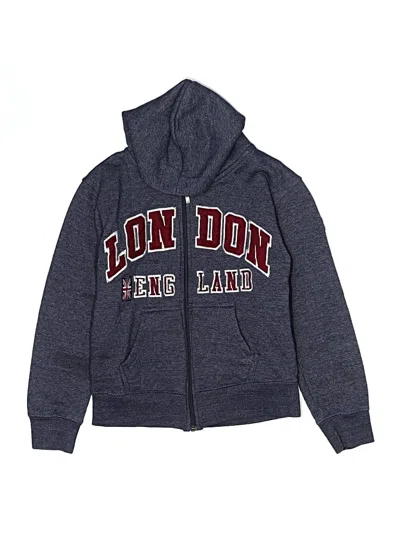 Pre-owned Assorted Brands Kids' Zip Up Hoodie In Blue