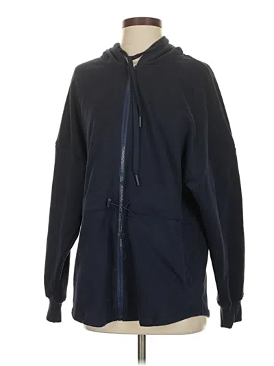 Pre-owned Assorted Brands Zip Up Hoodie In Blue