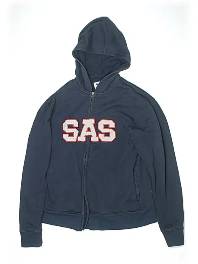 Pre-owned Assorted Brands Kids' Zip Up Hoodie In Blue