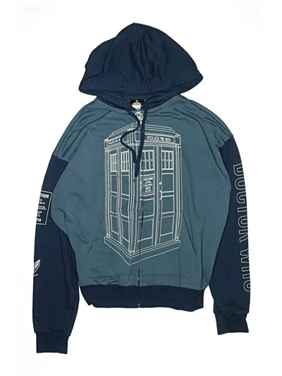 Pre-owned Assorted Brands Kids' Zip Up Hoodie In Blue