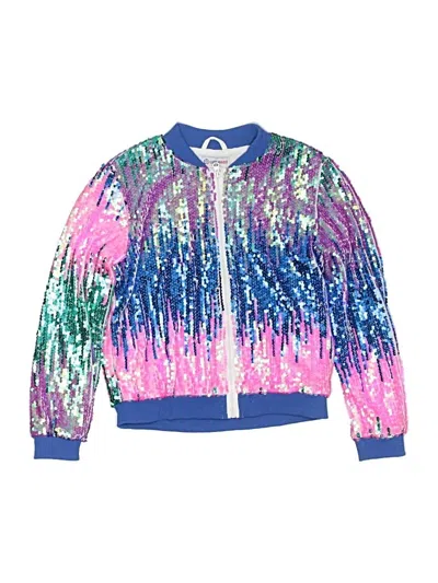 Pre-owned Assorted Brands Kids' Zip Up Hoodie In Blue