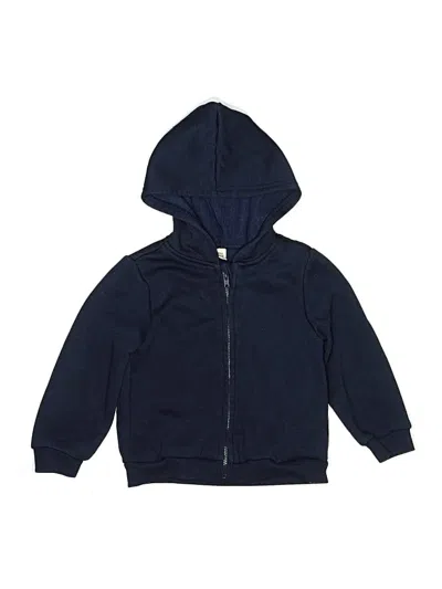 Pre-owned Assorted Brands Kids' Zip Up Hoodie In Blue