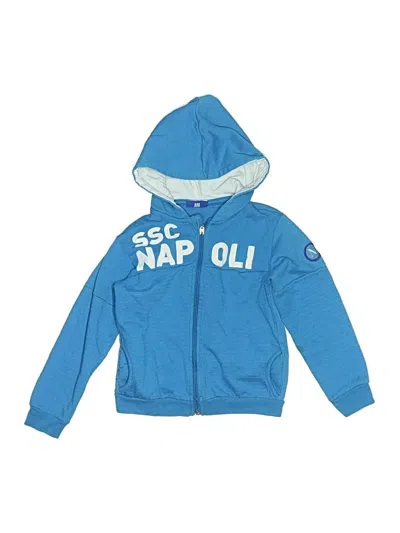 Pre-owned Assorted Brands Kids' Zip Up Hoodie In Blue