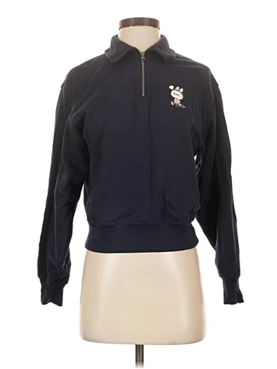 Pre-owned Assorted Brands Zip Up Hoodie In Blue