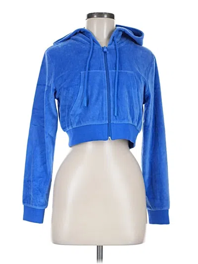 Assorted Brands Zip Up Hoodie In Blue