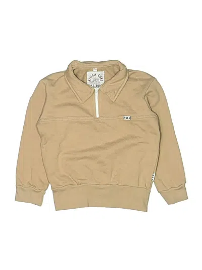 Pre-owned Assorted Brands Kids' Zip Up Hoodie In Brown