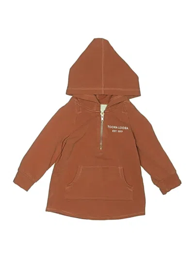 Pre-owned Assorted Brands Kids' Zip Up Hoodie In Brown