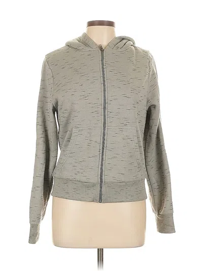 Pre-owned Assorted Brands Zip Up Hoodie In Gray