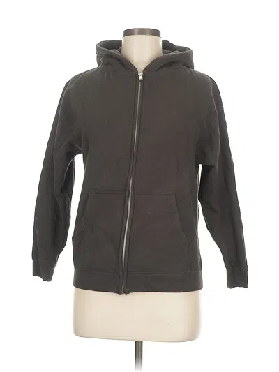 Pre-owned Assorted Brands Zip Up Hoodie In Gray