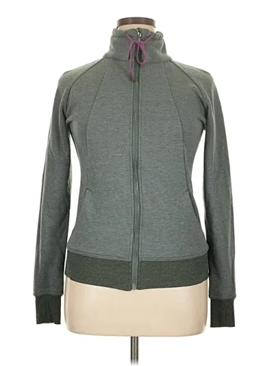 Pre-owned Assorted Brands Zip Up Hoodie In Gray