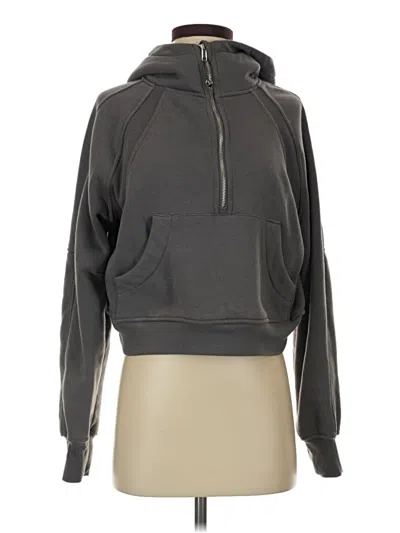 Pre-owned Assorted Brands Zip Up Hoodie In Gray