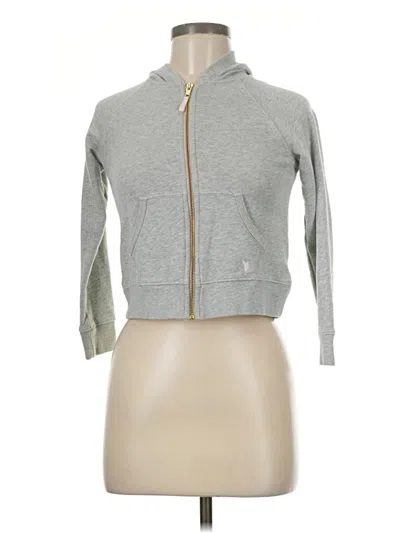 Pre-owned Assorted Brands Zip Up Hoodie In Gray