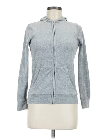 Pre-owned Assorted Brands Zip Up Hoodie In Gray