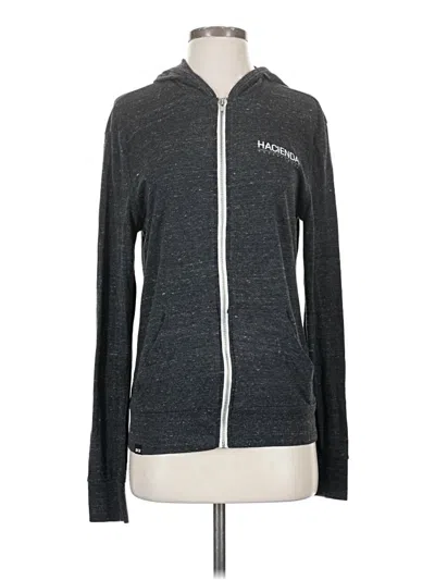 Pre-owned Assorted Brands Zip Up Hoodie In Gray