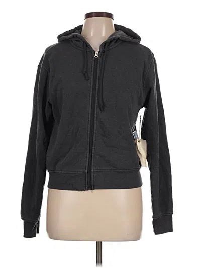 Pre-owned Assorted Brands Zip Up Hoodie In Gray