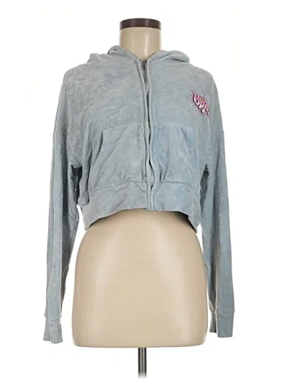 Pre-owned Assorted Brands Zip Up Hoodie In Gray