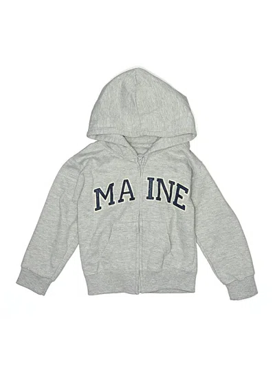 Pre-owned Assorted Brands Kids' Zip Up Hoodie In Gray