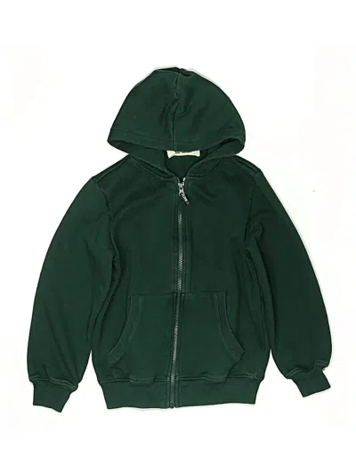 Pre-owned Assorted Brands Kids' Zip Up Hoodie In Green