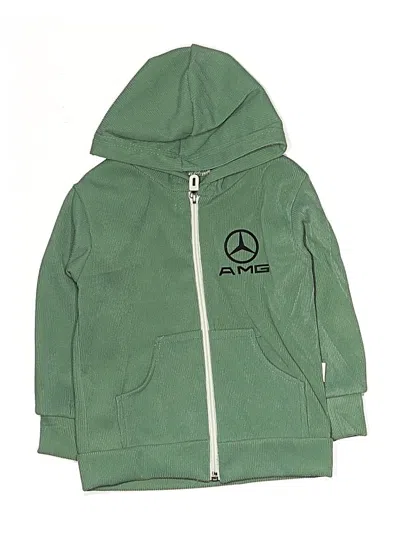 Pre-owned Assorted Brands Kids' Zip Up Hoodie In Green
