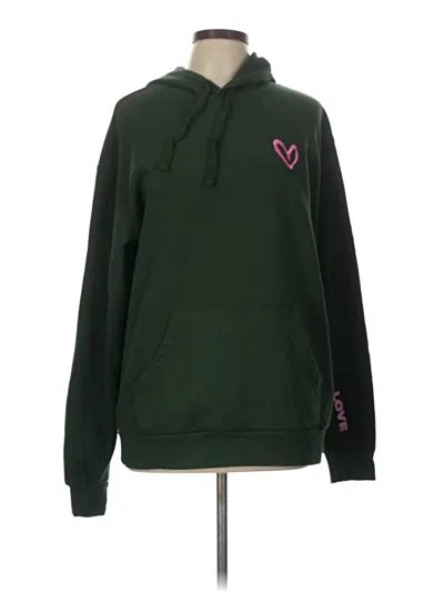 Pre-owned Assorted Brands Zip Up Hoodie In Green
