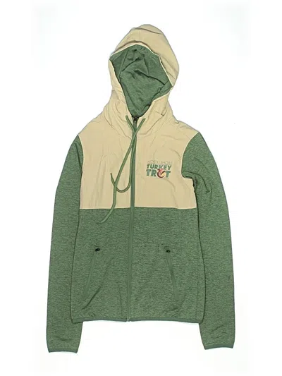 Pre-owned Assorted Brands Kids' Zip Up Hoodie In Green