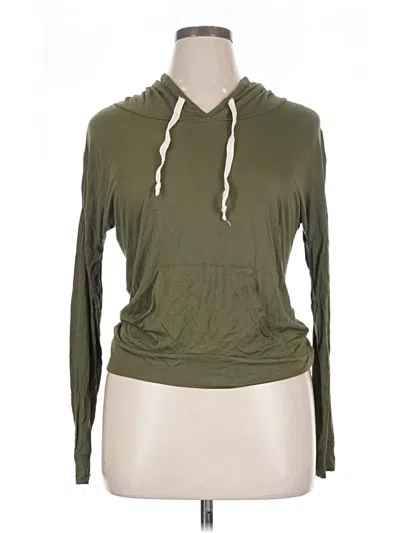 Pre-owned Assorted Brands Zip Up Hoodie In Green