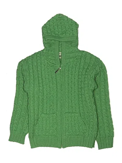 Pre-owned Assorted Brands Kids' Zip Up Hoodie In Green