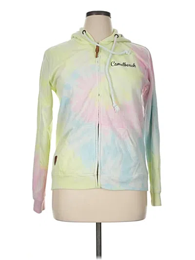 Pre-owned Assorted Brands Zip Up Hoodie In Green
