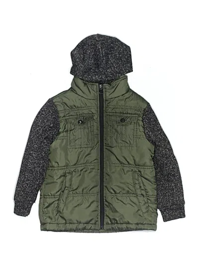 Pre-owned Assorted Brands Kids' Zip Up Hoodie In Green