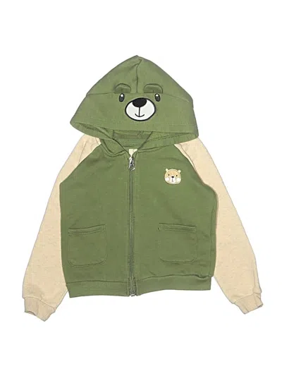 Pre-owned Assorted Brands Kids' Zip Up Hoodie In Green