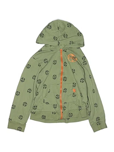 Pre-owned Assorted Brands Kids' Zip Up Hoodie In Green