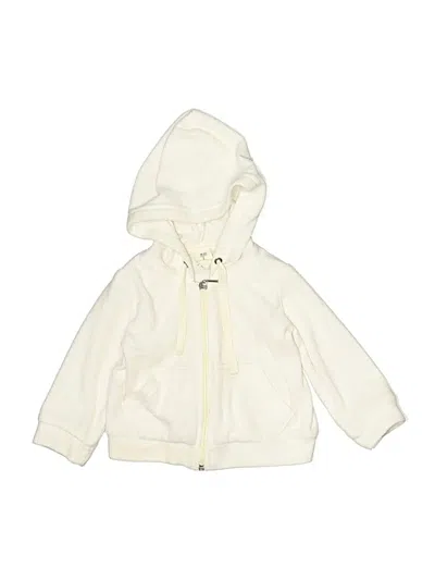 Pre-owned Assorted Brands Babies' Zip Up Hoodie In Ivory