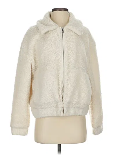 Pre-owned Assorted Brands Zip Up Hoodie In Ivory