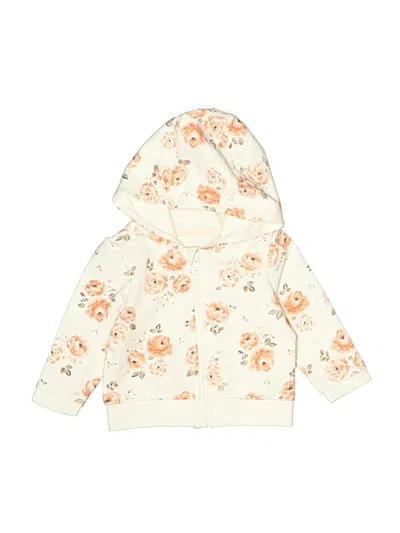Pre-owned Assorted Brands Babies' Zip Up Hoodie In Ivory