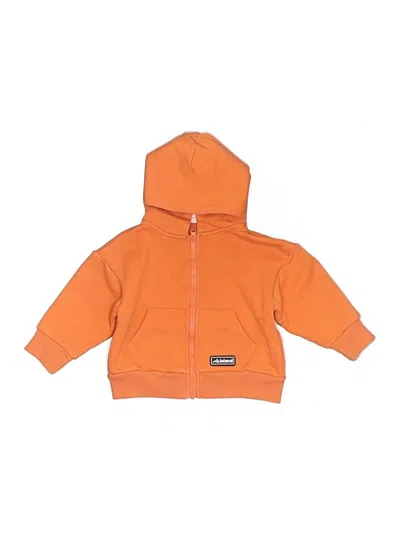 Pre-owned Assorted Brands Kids' Zip Up Hoodie In Orange