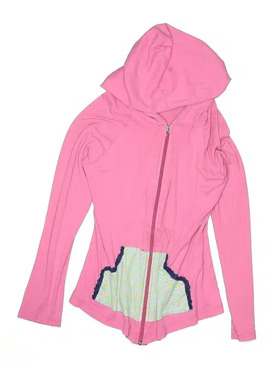 Pre-owned Assorted Brands Kids' Zip Up Hoodie In Pink