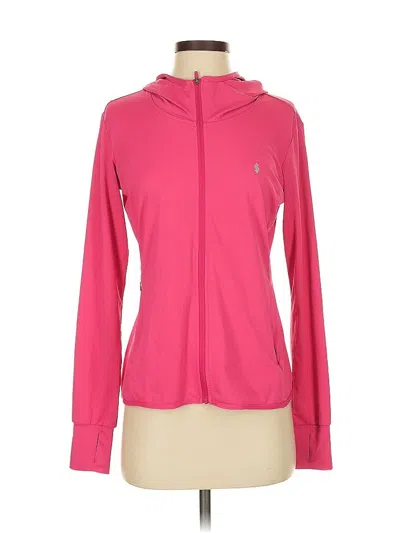 Pre-owned Assorted Brands Zip Up Hoodie In Pink
