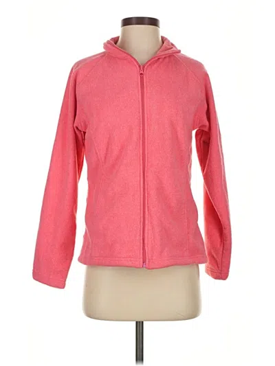 Pre-owned Assorted Brands Zip Up Hoodie In Pink