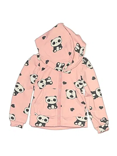 Pre-owned Assorted Brands Kids' Zip Up Hoodie In Pink